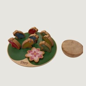 Classic World Toy Kids OS Multicolor Balancing Water Lily Game 20098 Wooden Frog